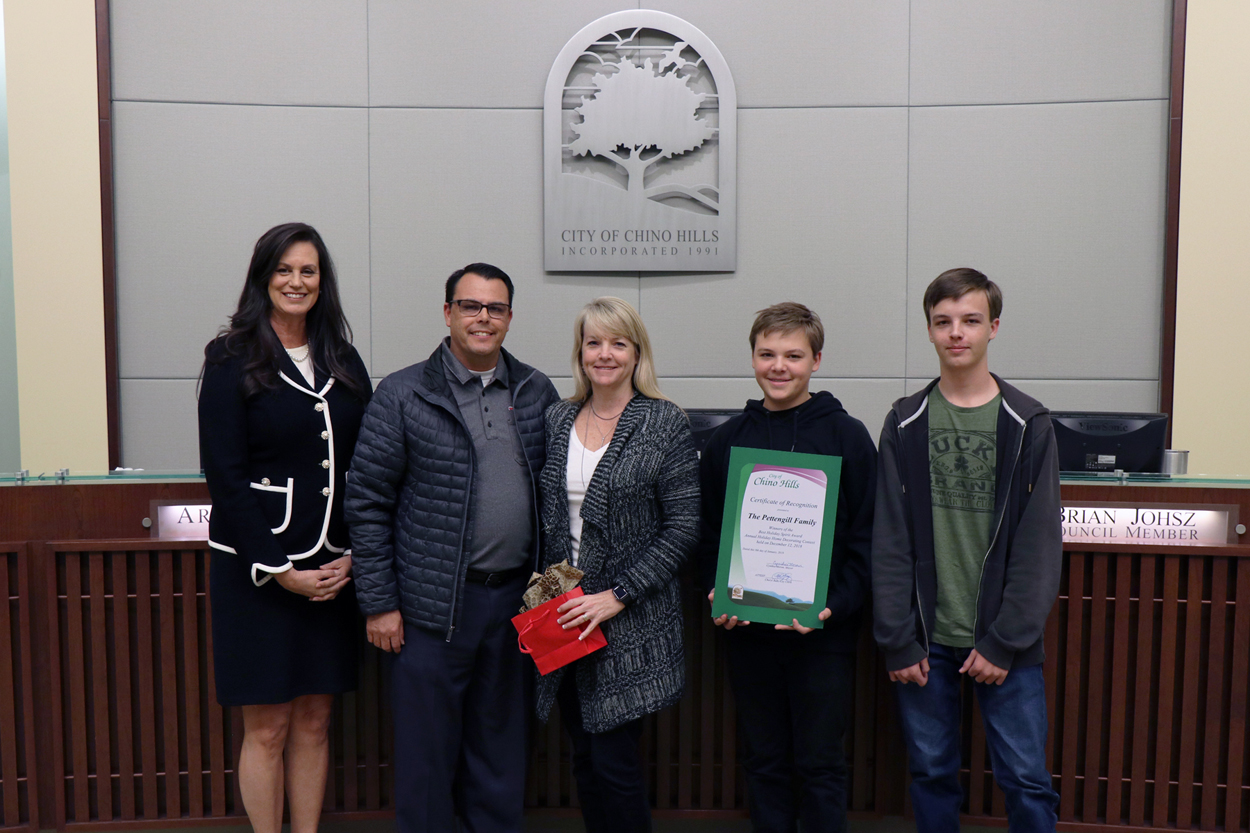 The Pettengill Family Best Holiday Spirit Award